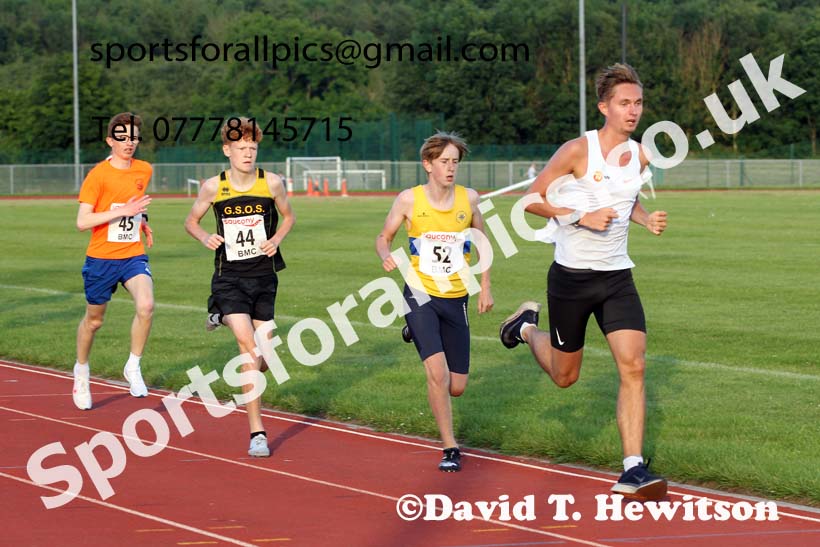 BMC 1500 metres, BMC, Chester le Street, July 19th. Photo: David T. Hewitson/Sports for All Pics